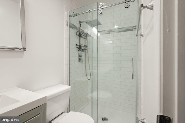 513 Tavenner Ct, Sterling, VA 20164 - full bathroom with a shower stall, toilet, and vanity