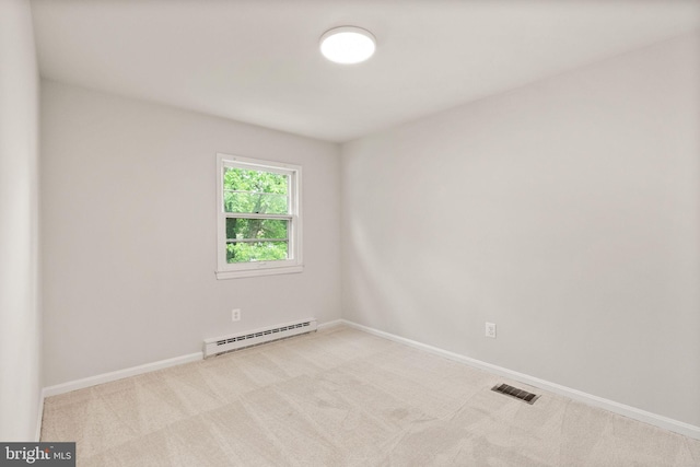 513 Tavenner Ct, Sterling, VA 20164 - unfurnished room with baseboard heating, light colored carpet, and baseboards