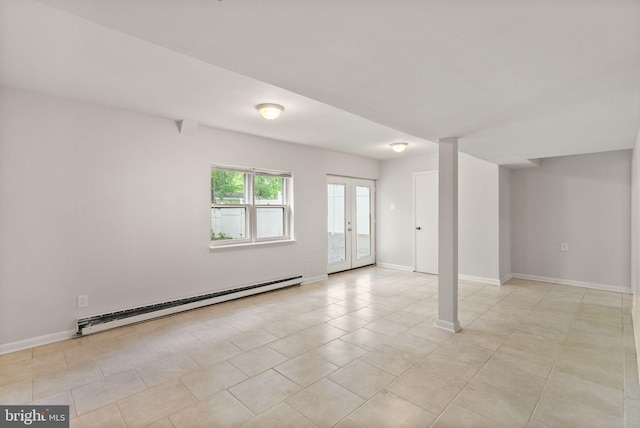 513 Tavenner Ct, Sterling, VA 20164 - unfurnished room featuring a baseboard heating unit, baseboards, and light tile patterned floors