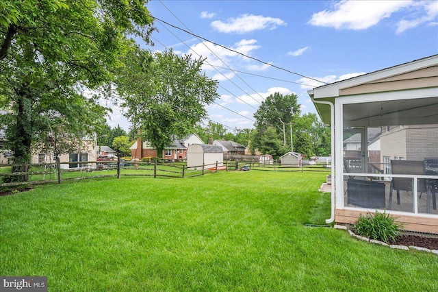 1206 Evergreen Rd, Wilmington, DE 19803 - view of yard with a sunroom