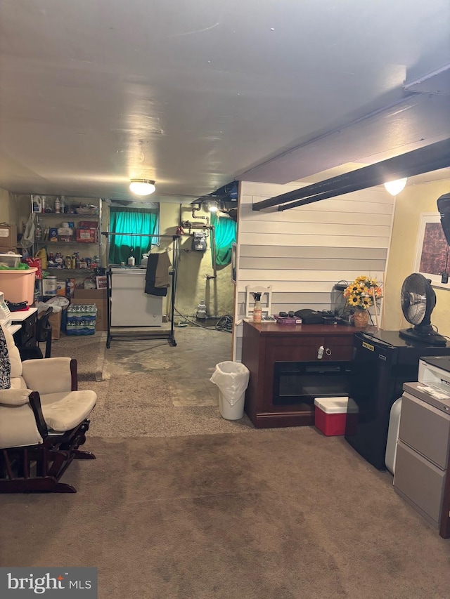 3737 N 5th St, Philadelphia, PA 19140 - below grade area featuring carpet floors
