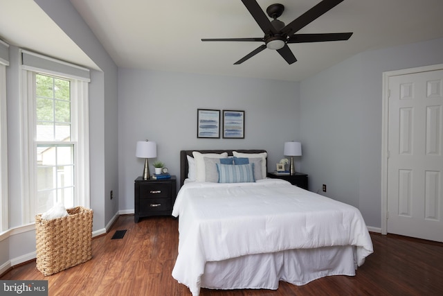 2723 Deer Ridge Dr, Silver Spring, MD 20904 - bedroom with wood finished floors, baseboards, and ceiling fan