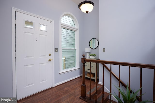 2723 Deer Ridge Dr, Silver Spring, MD 20904 - foyer entrance featuring wood finished floors and baseboards