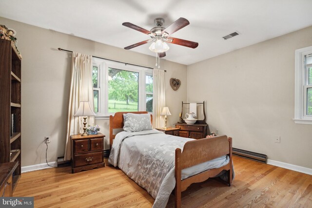 350 Poorhouse Rd, Winchester, VA 22603 - bedroom featuring a baseboard radiator, light wood-type flooring, and baseboards
