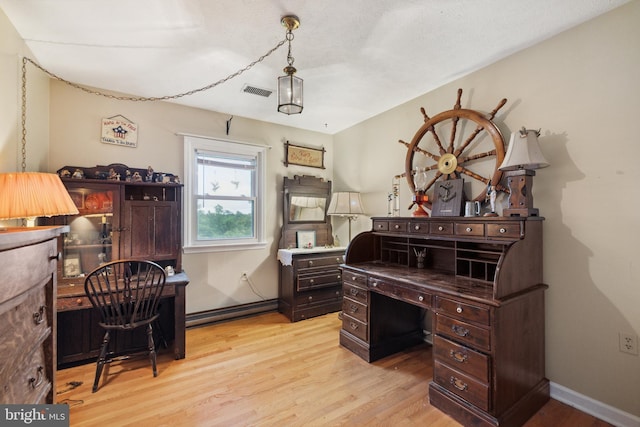 350 Poorhouse Rd, Winchester, VA 22603 - office space with wood finished floors, a baseboard radiator, and baseboards
