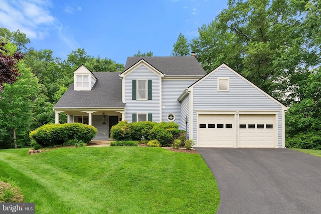 5212 Braywood Dr, Centreville, VA 20120 - traditional-style home with driveway, a garage, a front yard, and a porch