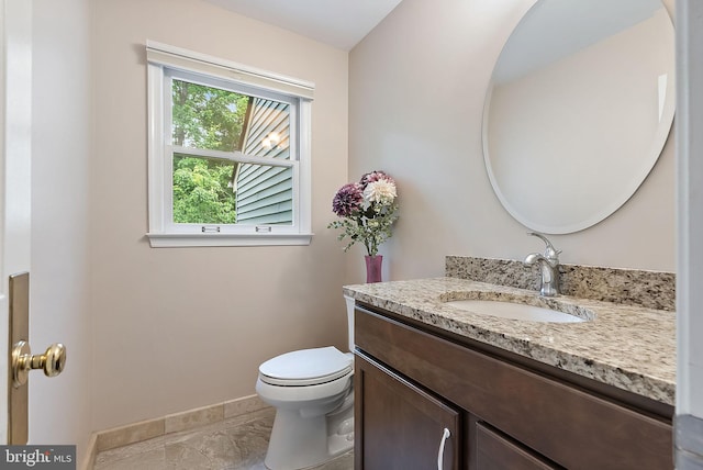 5212 Braywood Dr, Centreville, VA 20120 - half bathroom featuring baseboards, toilet, and vanity