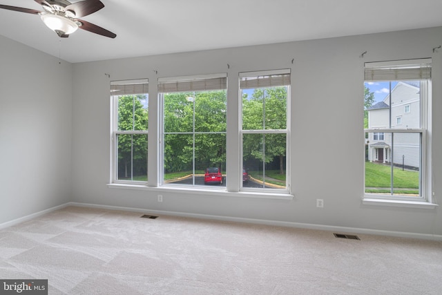 23466 Twin Falls Ter, Brambleton, VA 20148 - carpeted empty room with baseboards and ceiling fan