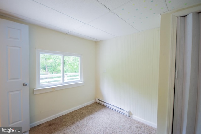 384 Nancy Jack Rd, Gerrardstown, WV 25420 - carpeted empty room with a baseboard heating unit and baseboards