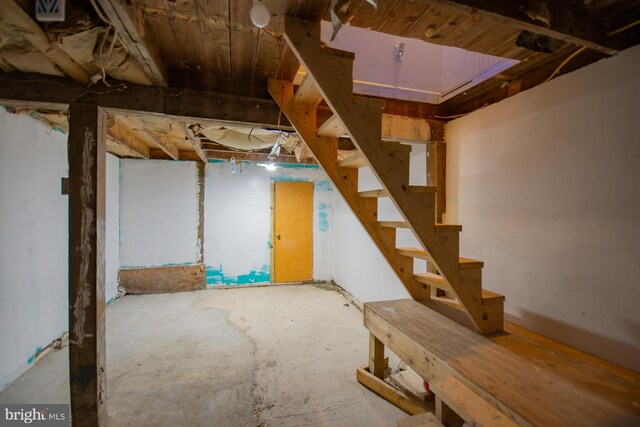 384 Nancy Jack Rd, Gerrardstown, WV 25420 - unfinished basement featuring stairway