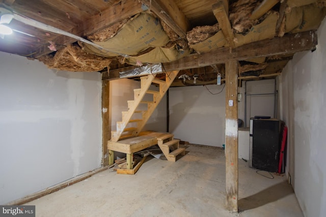 384 Nancy Jack Rd, Gerrardstown, WV 25420 - unfinished basement featuring stairs