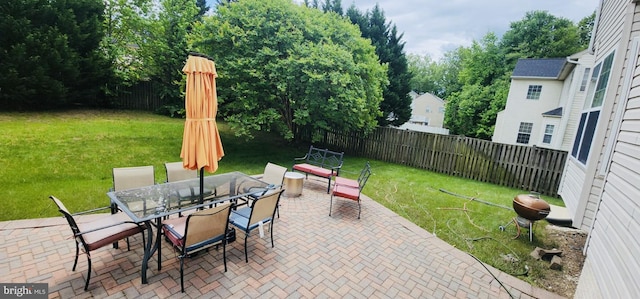 2405 Colber Ct, Waldorf, MD 20603 - view of patio featuring outdoor dining space and grilling area