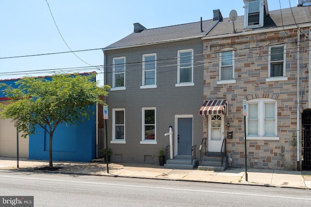 442 S Prince St, Lancaster, PA 17603 - townhome / multi-family property with entry steps and stone siding