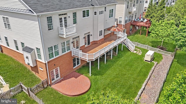view from above of property