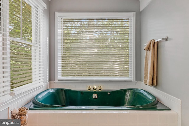 bathroom featuring a bath