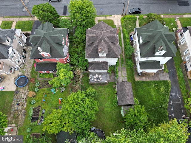 aerial perspective of suburban area