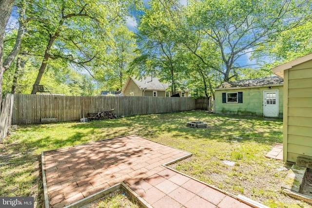 102 Sunset St, Browns Mills, NJ 08015 - view of yard featuring a patio area