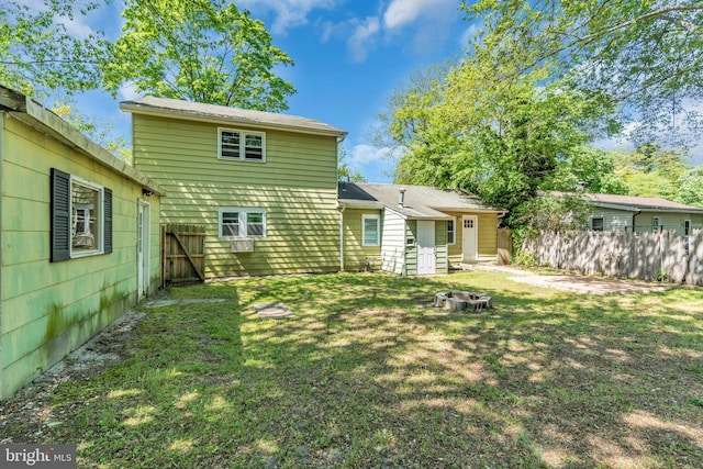 102 Sunset St, Browns Mills, NJ 08015 - back of property featuring an outdoor fire pit