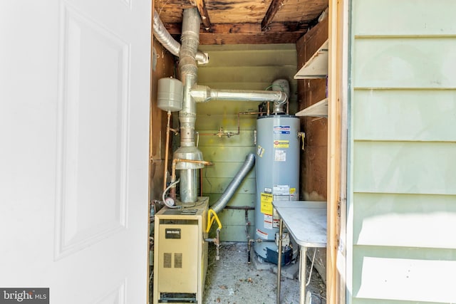102 Sunset St, Browns Mills, NJ 08015 - utility room featuring gas water heater
