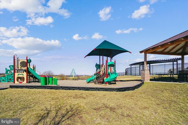 view of communal playground