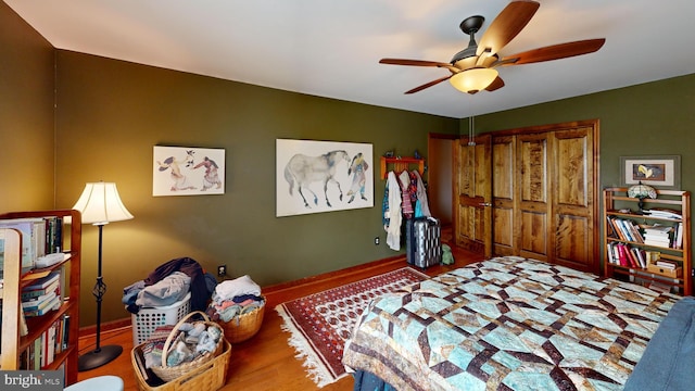 955 Lucabaugh Mill Rd, Westminster, MD 21157 - bedroom featuring ceiling fan and baseboards