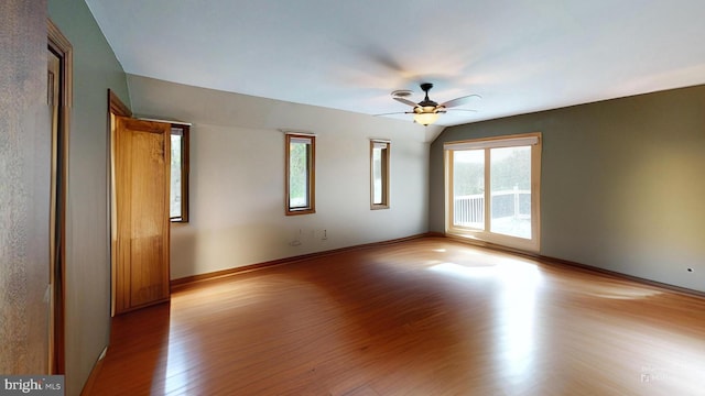 955 Lucabaugh Mill Rd, Westminster, MD 21157 - spare room with light wood-style floors, a ceiling fan, and baseboards