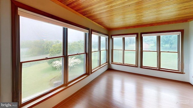 955 Lucabaugh Mill Rd, Westminster, MD 21157 - unfurnished sunroom featuring wood ceiling and wood finished floors