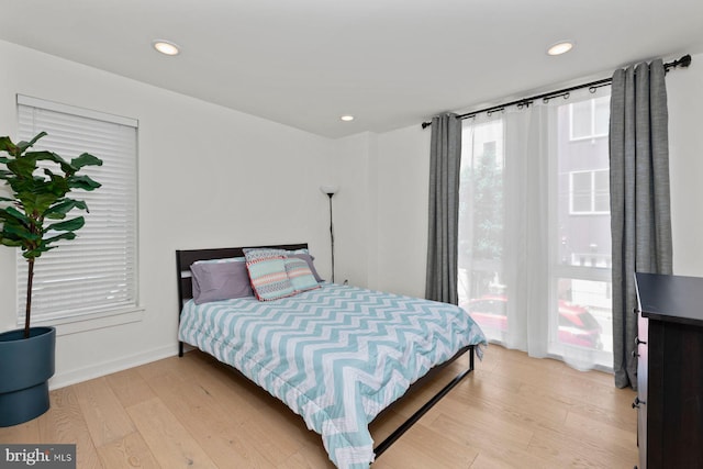 1716 Cambridge St Unit 3, Philadelphia, PA 19130 - bedroom featuring light wood-type flooring, recessed lighting, and baseboards
