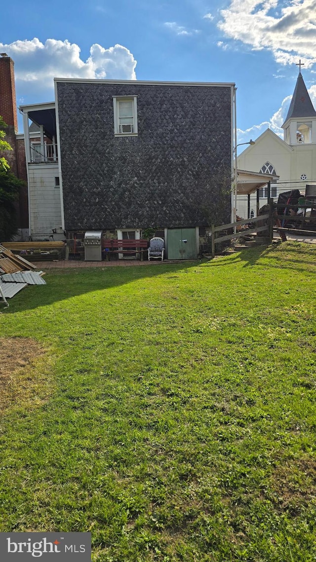 view of back of property
