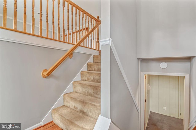 view of staircase