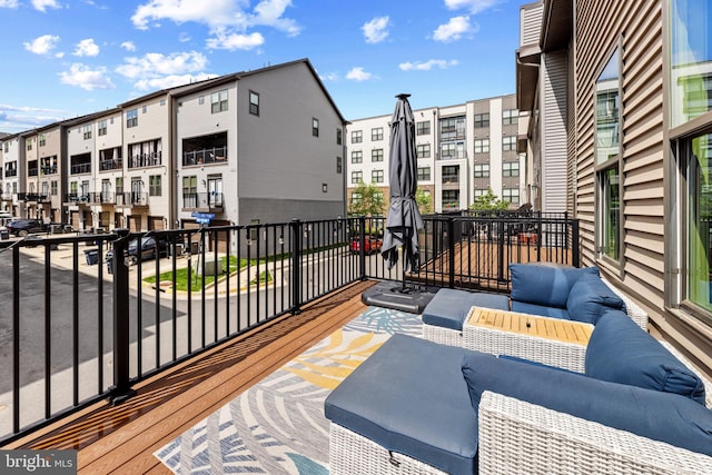13244 Woodland Pond Pl, Herndon, VA 20171 - deck featuring an outdoor hangout area