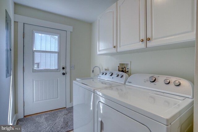 18418 Gravel Hill Rd, Georgetown, DE 19947 - washroom with separate washer and dryer and cabinet space