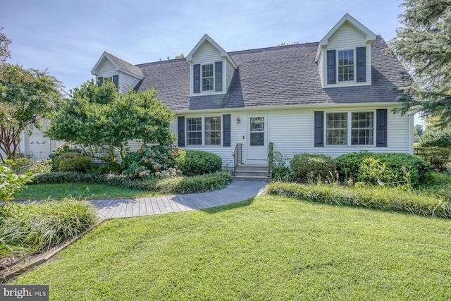 18418 Gravel Hill Rd, Georgetown, DE 19947 - cape cod home featuring a front lawn and entry steps