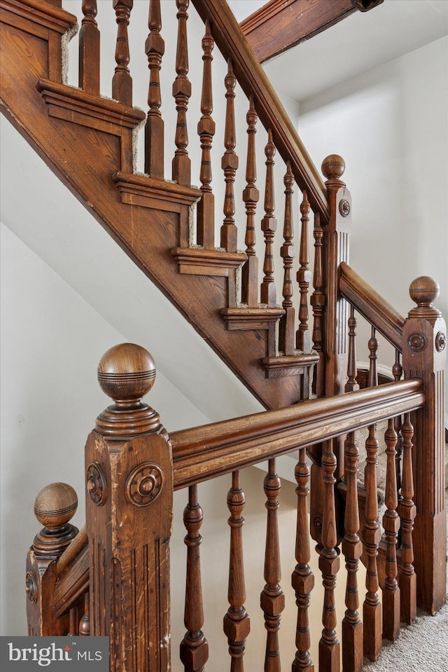 stairs with carpet