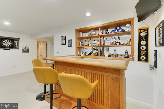 4501 Highland Green Ct, Alexandria, VA 22312 - indoor dry bar featuring recessed lighting and baseboards