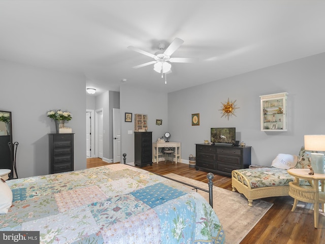 20 Parker Dr, Millsboro, DE 19966 - bedroom with wood finished floors, baseboards, and ceiling fan