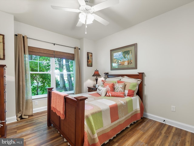 20 Parker Dr, Millsboro, DE 19966 - bedroom featuring wood finished floors, baseboards, and a ceiling fan