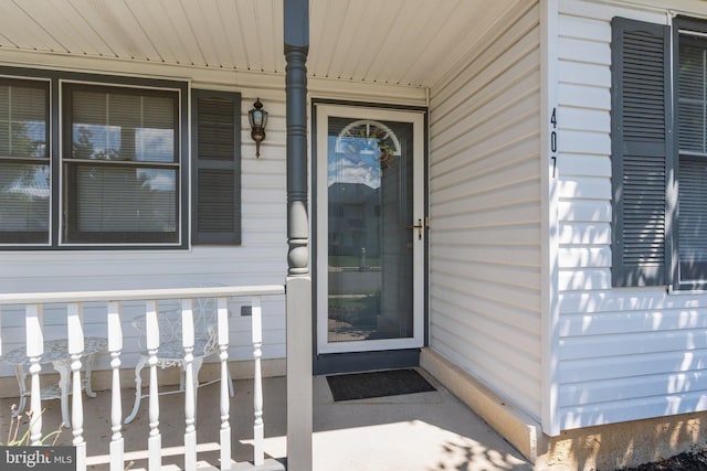 407 Stanford Rd, Fairless Hills, PA 19030 - doorway to property with covered porch