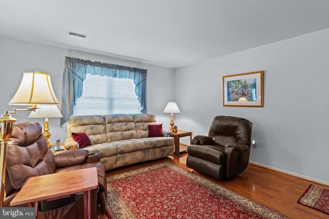 407 Stanford Rd, Fairless Hills, PA 19030 - living area with wood finished floors and baseboards