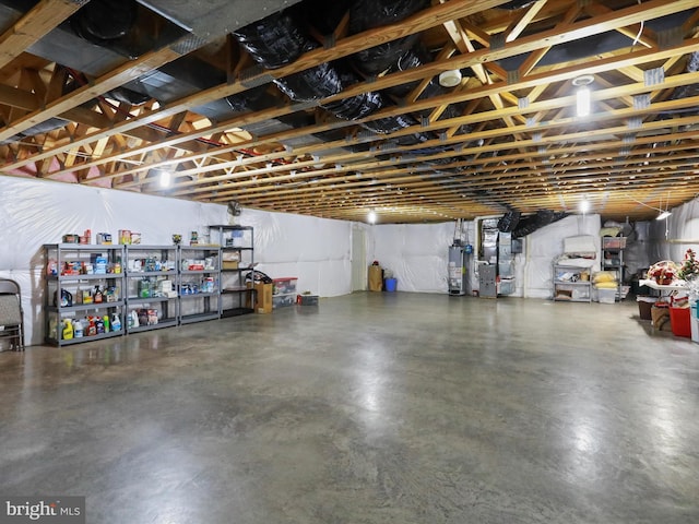 715 Stonecrest Dr, Woodstock, VA 22664 - garage with water heater and heating unit