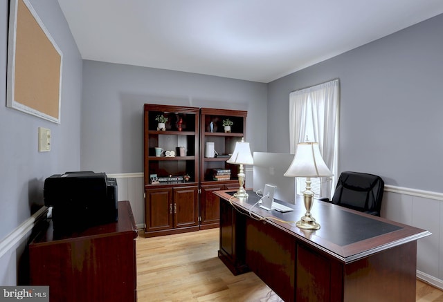 1925 Hopefield Rd, Silver Spring, MD 20905 - office featuring light wood finished floors and wainscoting
