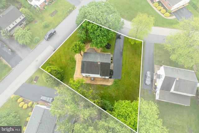 aerial view of property's location featuring property boundaries highlighted
