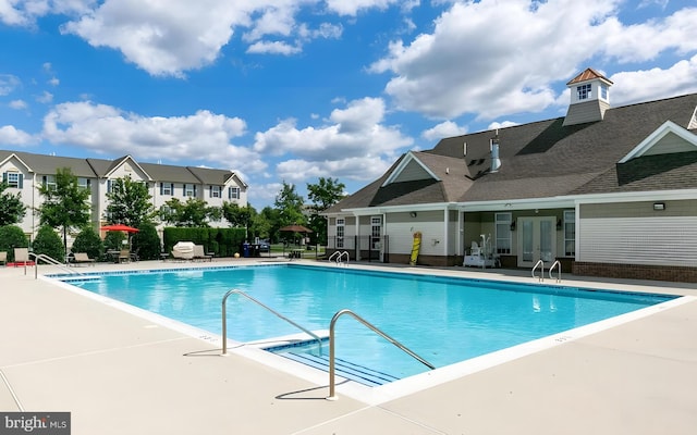 128 Michele Way Unit 38, Cinnaminson, NJ 08077 - community pool featuring french doors and a patio area