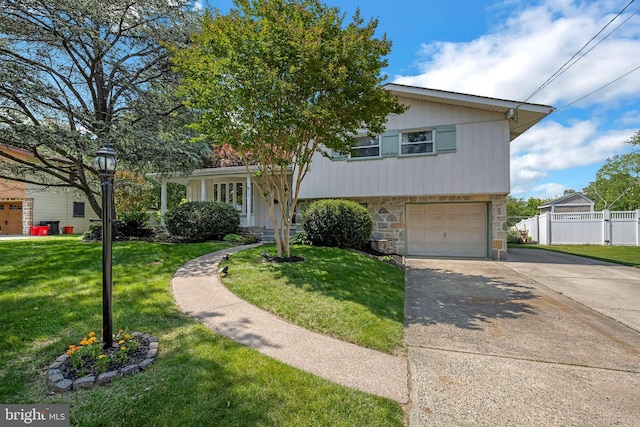 147 Heather Rd, Haddon Township, NJ 08107 - view of front of property with driveway, stone siding, and a garage