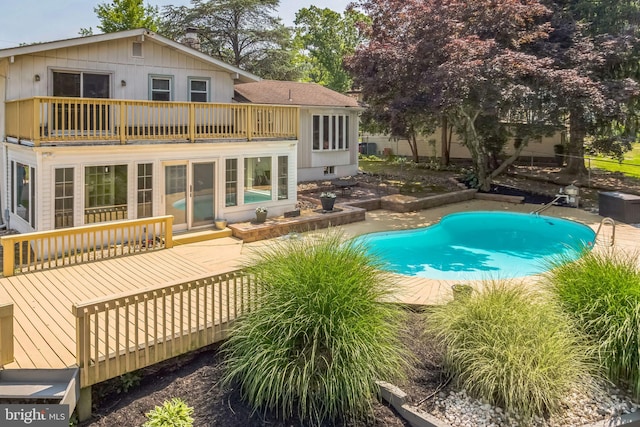 147 Heather Rd, Haddon Township, NJ 08107 - swimming pool featuring a deck