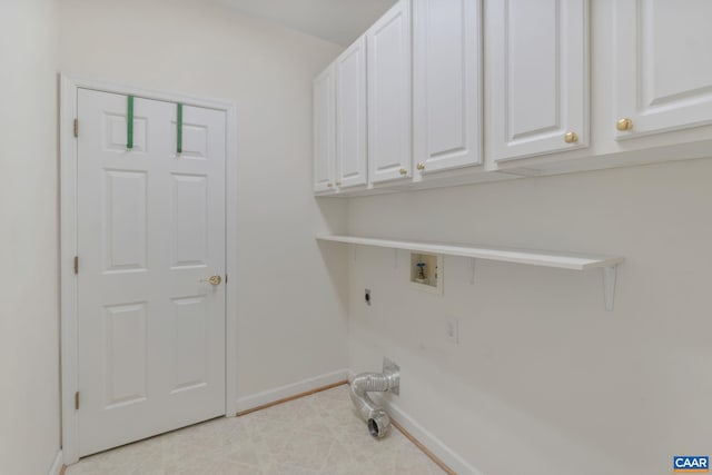 1269 Townbrook Xing, Charlottesville, VA 22901 - clothes washing area with cabinet space, electric dryer hookup, hookup for a washing machine, and baseboards