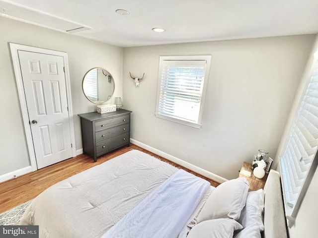 10021 Lorain Ave, Silver Spring, MD 20901 - bedroom featuring baseboards, wood finished floors, and recessed lighting