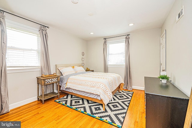 10021 Lorain Ave, Silver Spring, MD 20901 - bedroom with baseboards, light wood-style floors, and recessed lighting