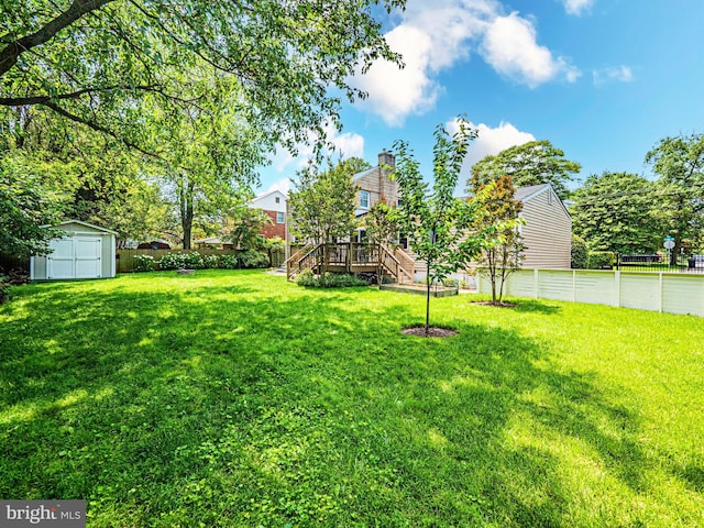 10021 Lorain Ave, Silver Spring, MD 20901 - view of yard with stairs and a deck