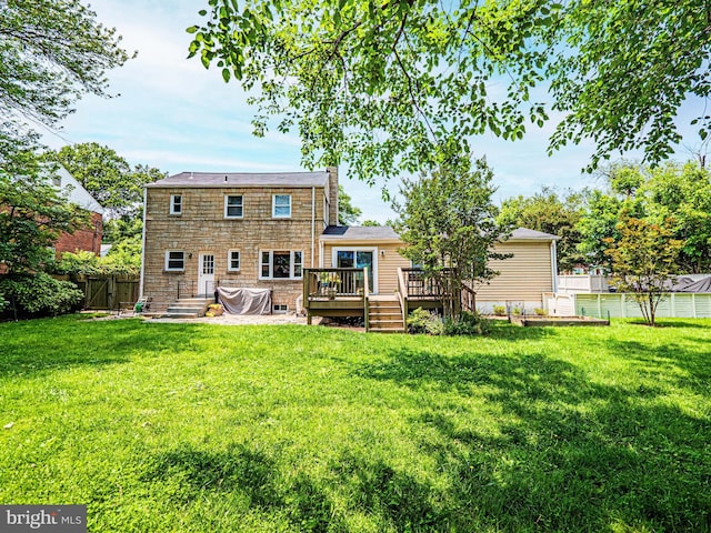10021 Lorain Ave, Silver Spring, MD 20901 - back of property featuring a deck